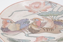 Load image into Gallery viewer, Chinese Macau Hand Painted Phoenix Birds Lotus Porcelain Charger Plate 10 Inch