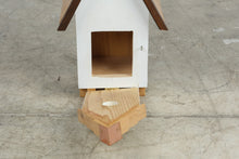 Load image into Gallery viewer, Cedar Wood Birdhouse Copper Roof Accents 18 Inch Outdoor Garden Decor