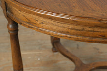 Load image into Gallery viewer, Drexel Bishopgate English Tudor Style Oval Side Table with Pull-Out Tray