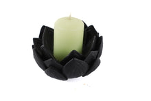 Load image into Gallery viewer, Black Artichoke Candle Holder