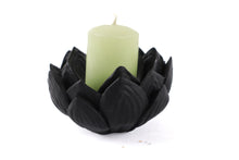 Load image into Gallery viewer, Black Artichoke Candle Holder