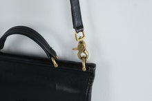 Load image into Gallery viewer, Coach Willis Vintage Black Leather Crossbody Bag USA Made Turn Lock - Online Only