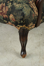 Load image into Gallery viewer, Traditional Floral Upholstered Accent Armchair with Carved Wood Frame