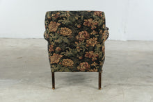 Load image into Gallery viewer, Traditional Floral Upholstered Accent Armchair with Carved Wood Frame