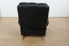 Load image into Gallery viewer, La-Z-Boy Black Leather Rocker Recliner Chair with Manual Lever