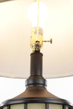 Load image into Gallery viewer, Black Metal Lamp - Bottom Section Lights Up