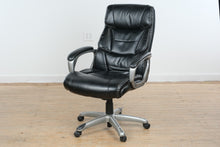 Load image into Gallery viewer, High Back Executive Office Chair Black Faux Leather Swivel Rolling Chair