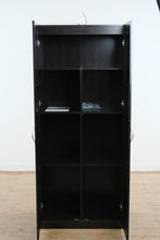 Load image into Gallery viewer, Sauder Storage Cabinet Model 419496 71 Inch Tall Black Finish