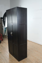 Load image into Gallery viewer, Sauder Storage Cabinet Model 419496 71 Inch Tall Black Finish