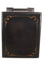 Load image into Gallery viewer, Black Side Table with Lower Rose Cabinet - Ultimate Accents