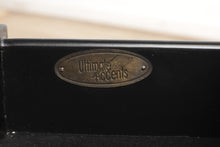 Load image into Gallery viewer, Black Side Table with Lower Rose Cabinet - Ultimate Accents