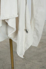 Load image into Gallery viewer, BlankNYC Ivory Draped Asymmetric Zip Moto Jacket Small