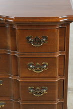 Load image into Gallery viewer, Traditional Solid Cherry Block Front Nightstand with Nine Drawers