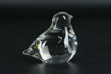 Load image into Gallery viewer, Clear Blown Glass Bird Figurine – Modern Minimalist Style