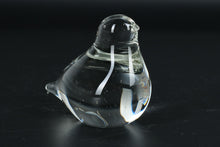 Load image into Gallery viewer, Clear Blown Glass Bird Figurine – Modern Minimalist Style