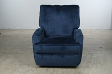 Load image into Gallery viewer, Navy Blue Swivel Rocker Accent Chair