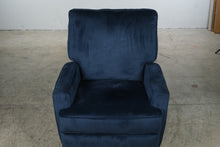 Load image into Gallery viewer, Navy Blue Swivel Rocker Accent Chair
