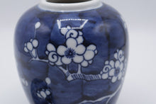 Load image into Gallery viewer, Vintage Japanese Blue White Porcelain Plum Blossom Ginger Jar 6 Inch