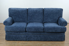Load image into Gallery viewer, Sherrill Luxury Blue Upholstered Sofa