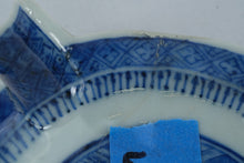 Load image into Gallery viewer, Antique Chinese Export Canton Blue White Porcelain Leaf Pickle Dish 19th Century