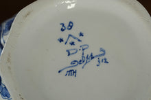Load image into Gallery viewer, Hand Painted Delft Blue Style Lidded Ginger Jar with Lion Finial Floral Ceramic 16 Inch