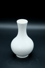 Load image into Gallery viewer, Blue and White Chinese Porcelain Vase with Floral Motif and Calligraphy Mark