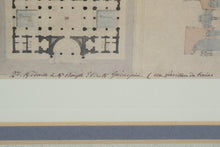 Load image into Gallery viewer, Architectural Print – Soufflot “Un Pavillon de Bains” Elevation & Plan, Framed Neoclassical Design Engraving