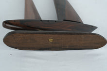 Load image into Gallery viewer, Hand-Carved Wooden Sailboat Sculpture with Base β 11" Tall