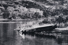 Load image into Gallery viewer, Boat Shored on Mountain Lake