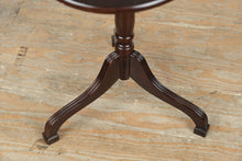 Load image into Gallery viewer, Bombay Company Dark Cherry Oval Tilt Top Accent Table