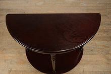 Load image into Gallery viewer, Black Cherry Bombay Demi-Lune Console Table