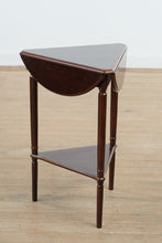 Load image into Gallery viewer, Bombay Mahogany Corner Drop-Leaf Side Table