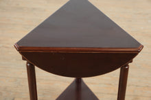 Load image into Gallery viewer, Bombay Mahogany Corner Drop-Leaf Side Table
