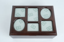 Load image into Gallery viewer, Bombay Company Wooden Jewelry / Keepsake Box – Glass Photo Lid
