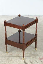 Load image into Gallery viewer, The Bombay Company Mahogany Finish Butler Tray Side Table with Drawer
