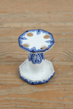 Load image into Gallery viewer, Bombay Blue & White Porcelain Toothbrush Holder