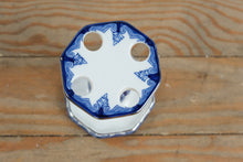 Load image into Gallery viewer, Bombay Blue & White Porcelain Toothbrush Holder