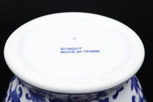 Load image into Gallery viewer, Bombay Blue and White Porcelain Vase Chinese Style 14 Inch