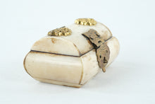 Load image into Gallery viewer, Vintage Bone and Brass Trinket Box