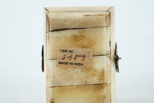 Load image into Gallery viewer, Vintage Bone and Brass Trinket Box