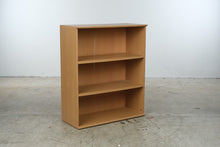 Load image into Gallery viewer, Modern Beech Finish Adjustable 3-Shelf Bookcase