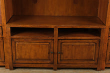 Load image into Gallery viewer, Large Amish Solid Wood Entertainment Center with Display Cabinets and Media Storage