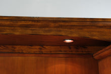Load image into Gallery viewer, Large Amish Solid Wood Entertainment Center with Display Cabinets and Media Storage