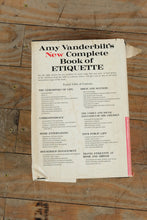 Load image into Gallery viewer, Amy Vanderbilt’s New Complete Book of Etiquette (Hardcover, 1952–1963 Editions, Doubleday)