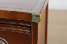 Load image into Gallery viewer, Bow Front Bachelor’s Chest with Leather Top & Pull-Out Table