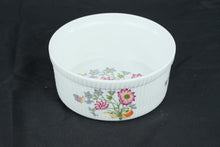 Load image into Gallery viewer, Le Faune Fireproof Porcelain Nesting Baking Bowl Set 4 Floral Butterfly France