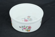 Load image into Gallery viewer, Le Faune Fireproof Porcelain Nesting Baking Bowl Set 4 Floral Butterfly France