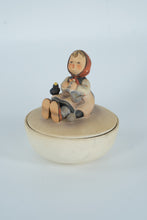 Load image into Gallery viewer, Goebel Hummel "Happy Pastime" Covered Bowl #69/III TMK-3 – W. Germany 5.75" Figurine Dish