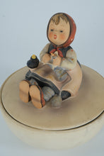 Load image into Gallery viewer, Goebel Hummel "Happy Pastime" Covered Bowl #69/III TMK-3 – W. Germany 5.75" Figurine Dish