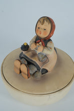Load image into Gallery viewer, Goebel Hummel "Happy Pastime" Covered Bowl #69/III TMK-3 – W. Germany 5.75" Figurine Dish